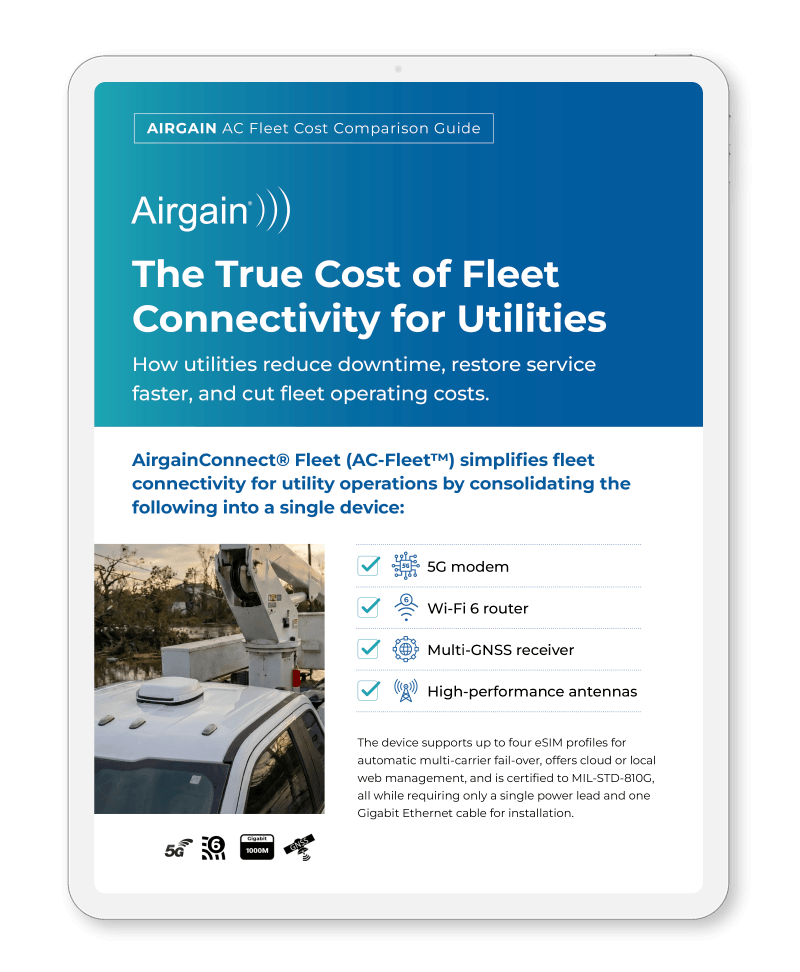 The True Cost of Fleet Connectivity for Utilities